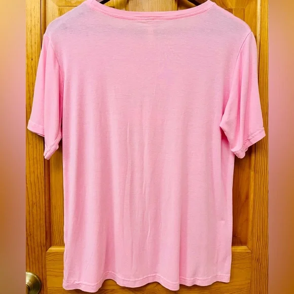 Women’s “Simply Southern” Pink & Leopard Print Pajama Set - Picture 4 of 10